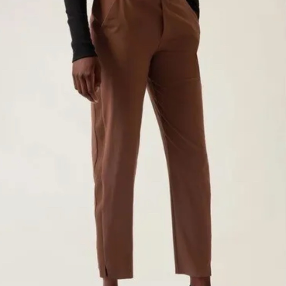Athleta Brooklyn Ankle Pant Mahogany Brown Size 2 NWT